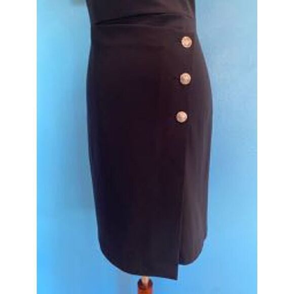 NWT Made in Portugal BOSS Hugo Boss Datera Minimalist Shift Dress Dark Blue 0 - Picture 3 of 12